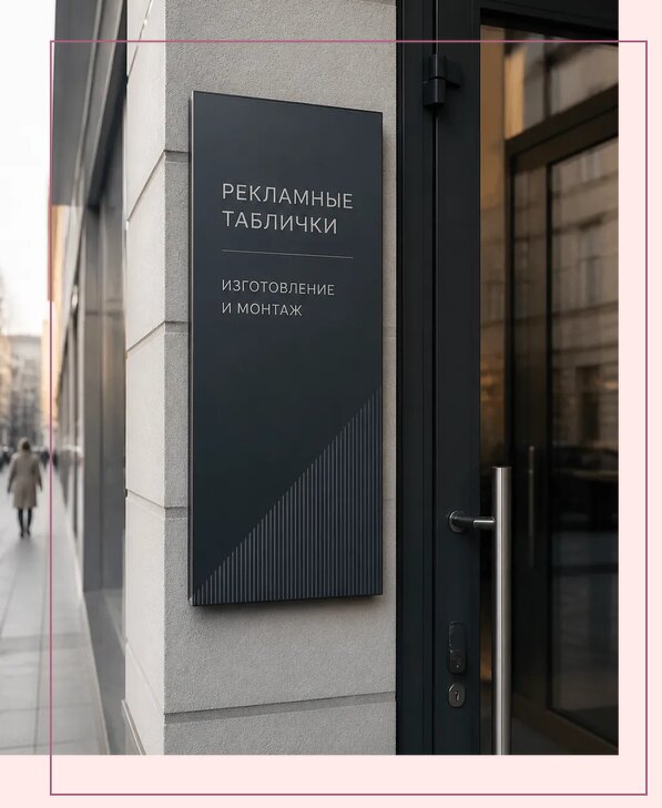 Рекламные таблички в Ахтубинске по цене от 4660 р. | Аванза-Хтб