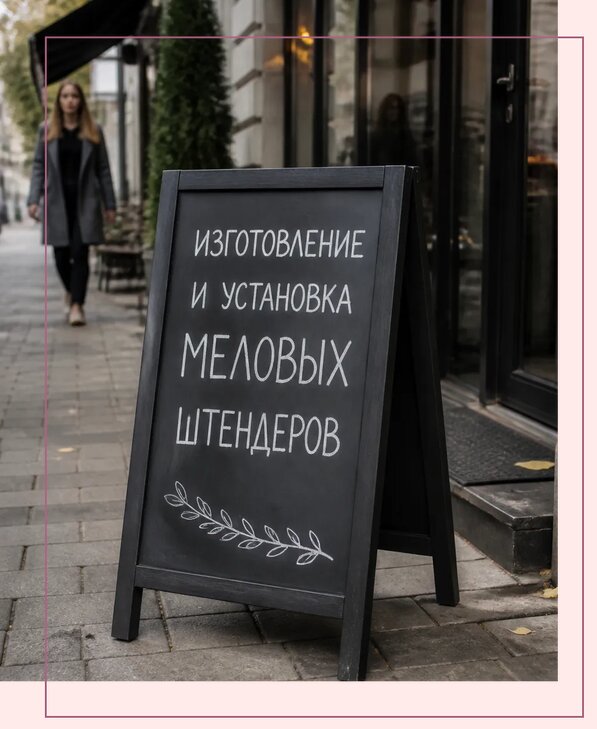 Меловые штендеры в Ахтубинске по цене от 6731 р. | Аванза-Хтб
